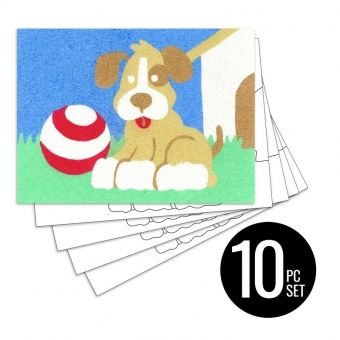 S&S Worldwide Adhesive Sand Art Boards for Creating Sand Pictures, Great  for Kids and Adults, 3 Each of 4 Dog & Cat Designs, 5 x 7 Pack of 12